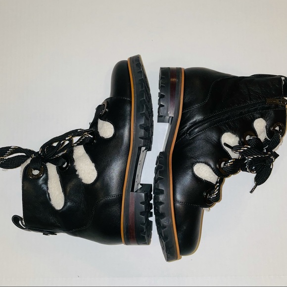 NEW JIMMY CHOO Bei Ankle Leather Combat Boots - Picture 12 of 16